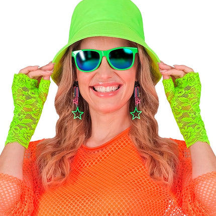 HANDSCHUHE NEONGRÜNER SPITZE