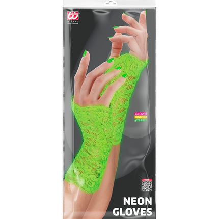 HANDSCHUHE NEONGRÜNER SPITZE