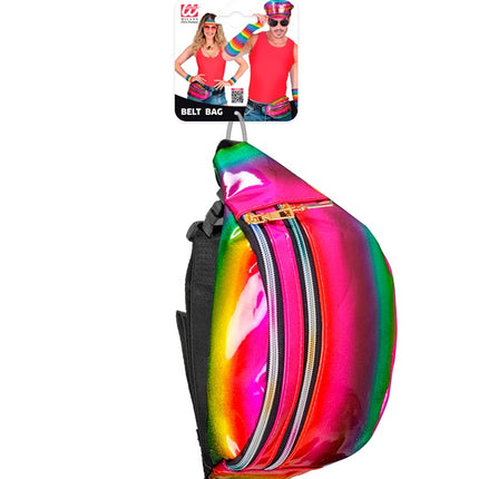 Hüfttasche Regenbogen holografisch