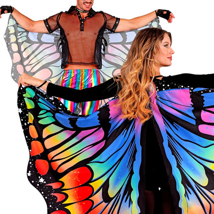 Schmetterlingsflügel Regenbogen 175x140cm