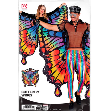 Schmetterlingsflügel Regenbogen 175x140cm