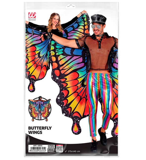 Schmetterlingsflügel Regenbogen 175x140cm