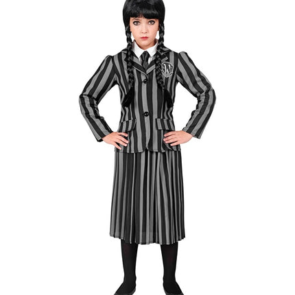 Wednesday Adams Mädchen Kostüm Kind