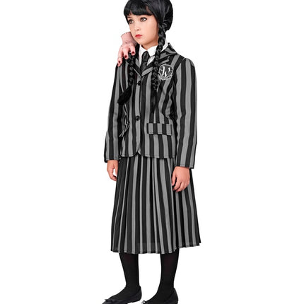 Wednesday Adams Mädchen Kostüm Kind