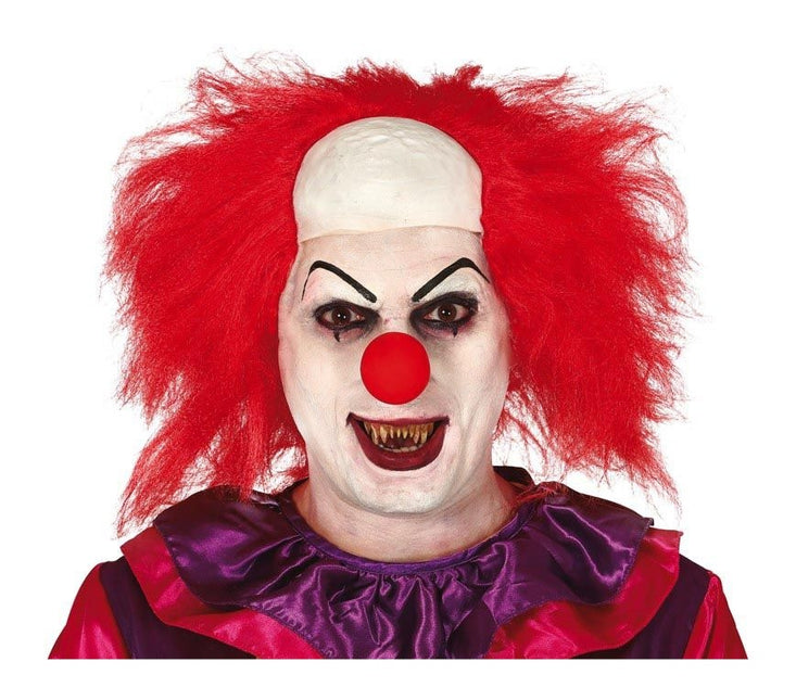 Halloween Perücke Clown Rot