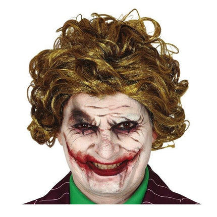 Halloween Joker Perücke Gelb Grün