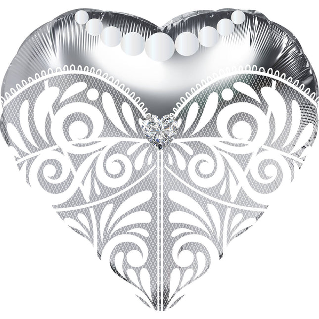 Hochzeit Helium Ballon Kleid Leer 45cm
