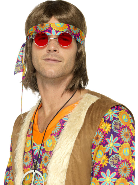 Hippie-Brille Rot