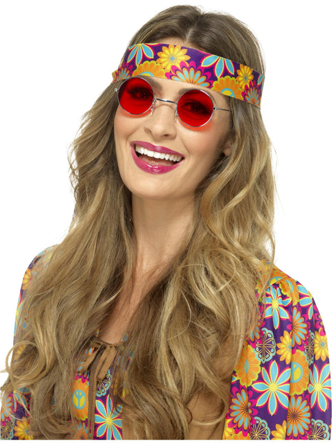 Hippie-Brille Rot