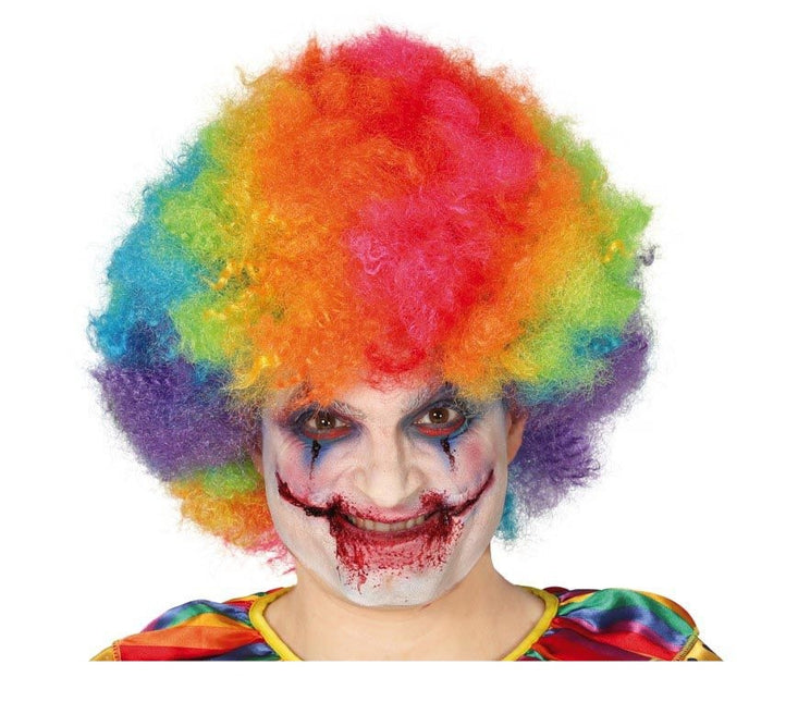 Halloween Afro Perücke Mehrfarbig