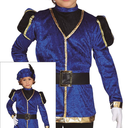 Pietenpak Kind Blau/Gold
