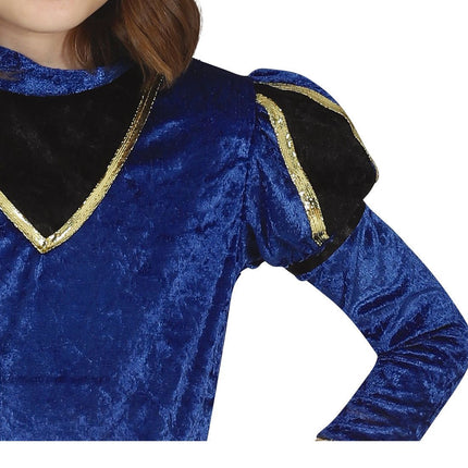 Pietenpak Kleid Kind Blau/Gold
