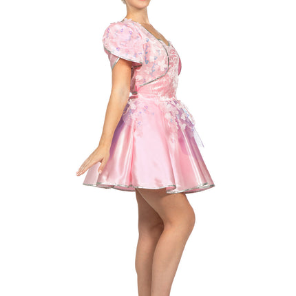 Rosa kleine Feder mit Blumen