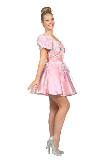 Rosa kleine Feder mit Blumen