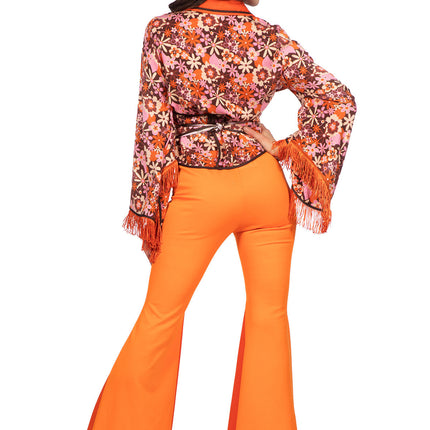 Siebziger Jahre Outfit orange Damen