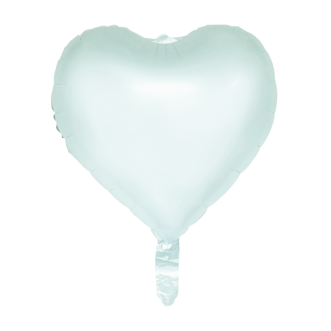 Folienballon 18'' pastellgrün - Watercolours Hearts