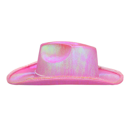 Cowboy Hoed Roze Pearl Led