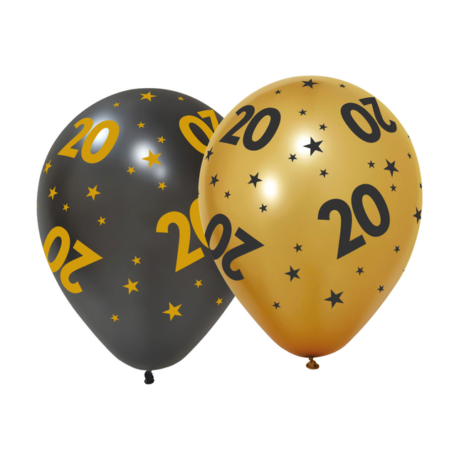 20 Jahre Ballons 31cm 6Stück