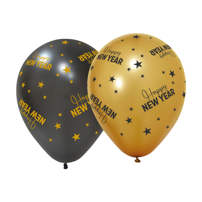 Frohes neues Jahr Luftballons 31cm 6Stück