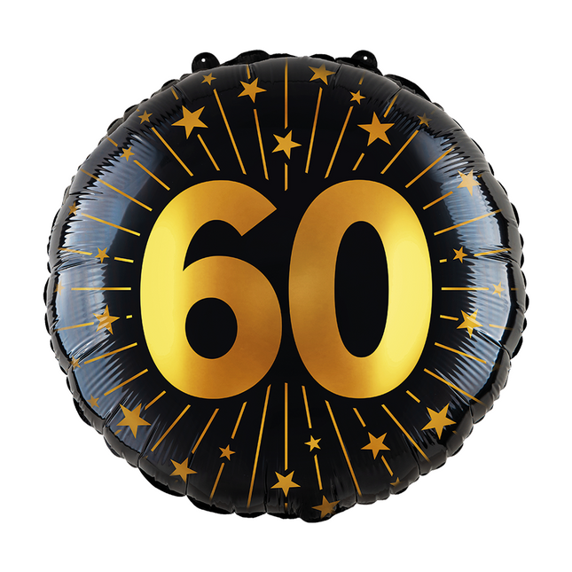 Foilballoon 18" - '60' Goldene Feiern