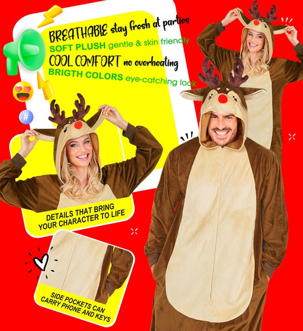 Rentierkostüm, braun, einfarbig