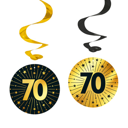 70 Jahre Hängende Dekoration 4 Stk