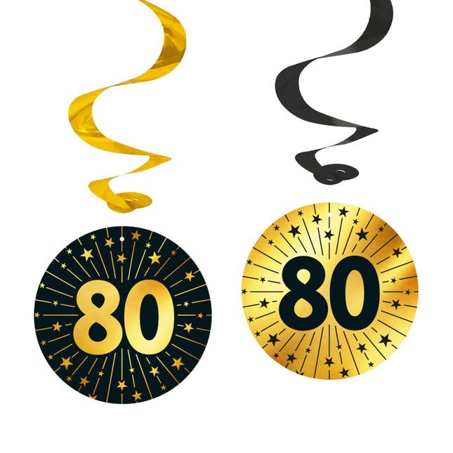 80 Jahre Hängende Dekoration 4 Stk