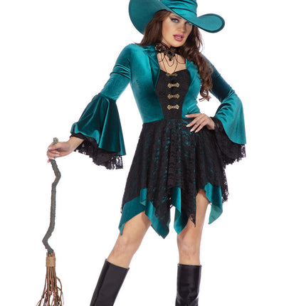 Hexenkleid Grün Damen