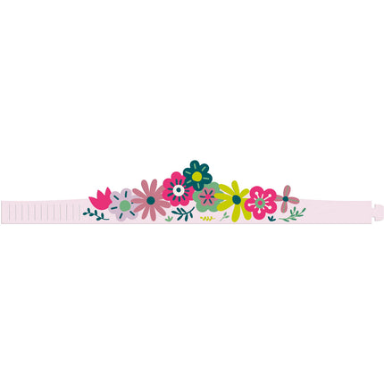 Blumen Krone Buntes Papier 6tlg
