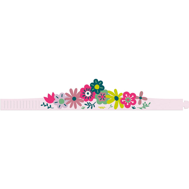 Blumen Krone Buntes Papier 6tlg
