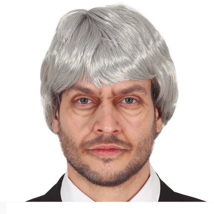 Halloween Perücke Grauer Mann