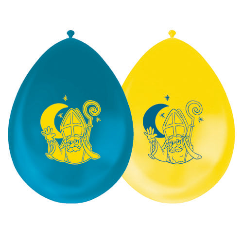 8 Ballons 30cm 2-seitig Sinterklaas