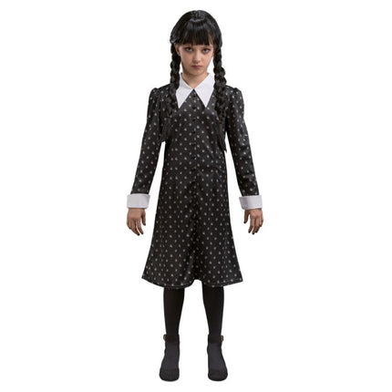 Wednesday – Schwarzes Kleid für Mädchen