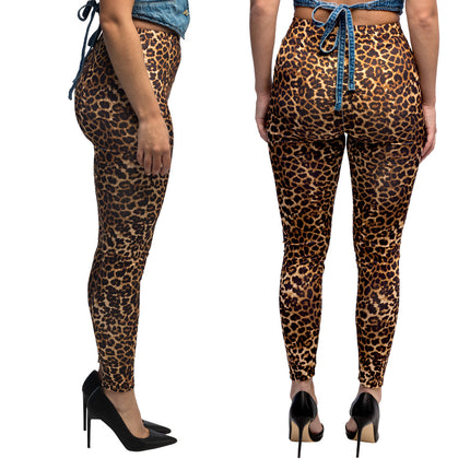 Leggings mit Leopardenmuster