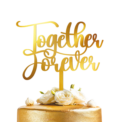 Hochzeits-Cupcake Topper Together Forever