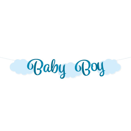 Blauwe Letterslinger Baby Boy 2m