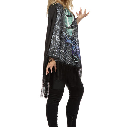 Hexe Poncho Damen