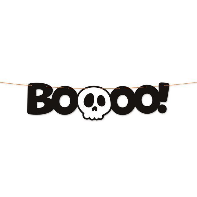Buchstabenbanner Booo 2m - Halloween Boo