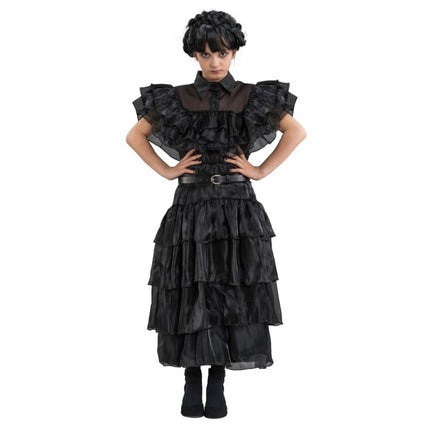 Mittwoch: Abschlussball – Schwarzes Kleid für Mädchen