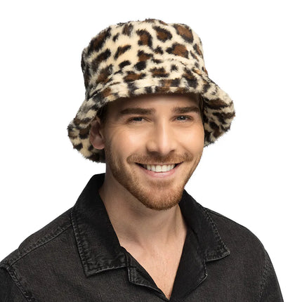 Luipaard Bucket Hat Pluche