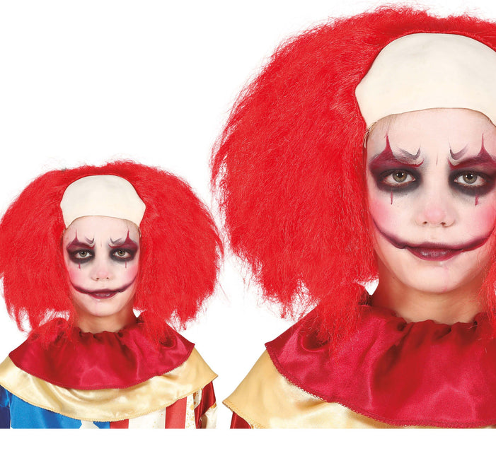 Rote Perücke Clown Kind