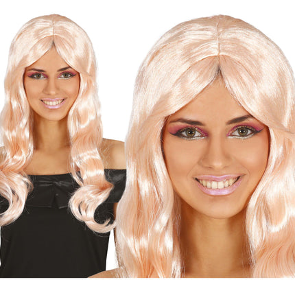Blonde Perücke Langes Haar gewellt