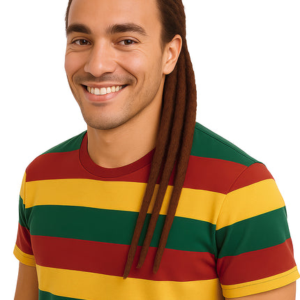 Rasta Haarverlängerung Braun 50cm 3Stück