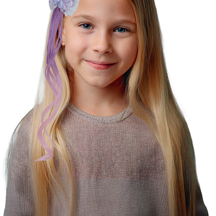 Rosa lila Haarverlängerung Schleife