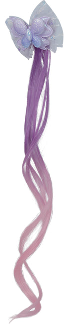 Rosa lila Haarverlängerung Schleife