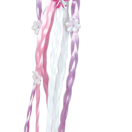 Rosa Haarverlängerung Zöpfe 30cm