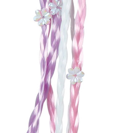 Rosa Haarverlängerung Zöpfe 30cm