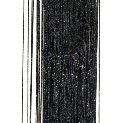 Farbige Haarverlängerung Glitter 50cm 3Stück