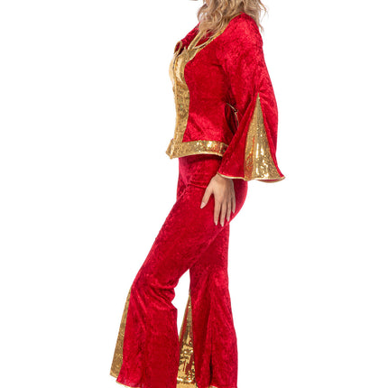 Glitter Disco Set rot/gold