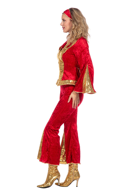 Glitter Disco Set rot/gold